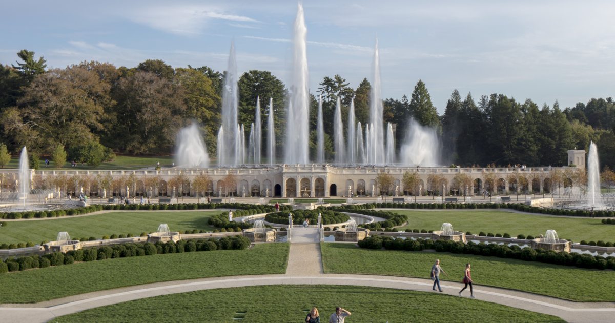 The Revitalized Main Fountain Garden at Longwood Recognized by The